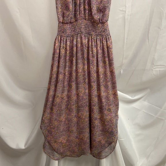 Ramy Brook Kent Paisley Halter Midi Dress Pink Size Small NWT - Picture 4 of 8